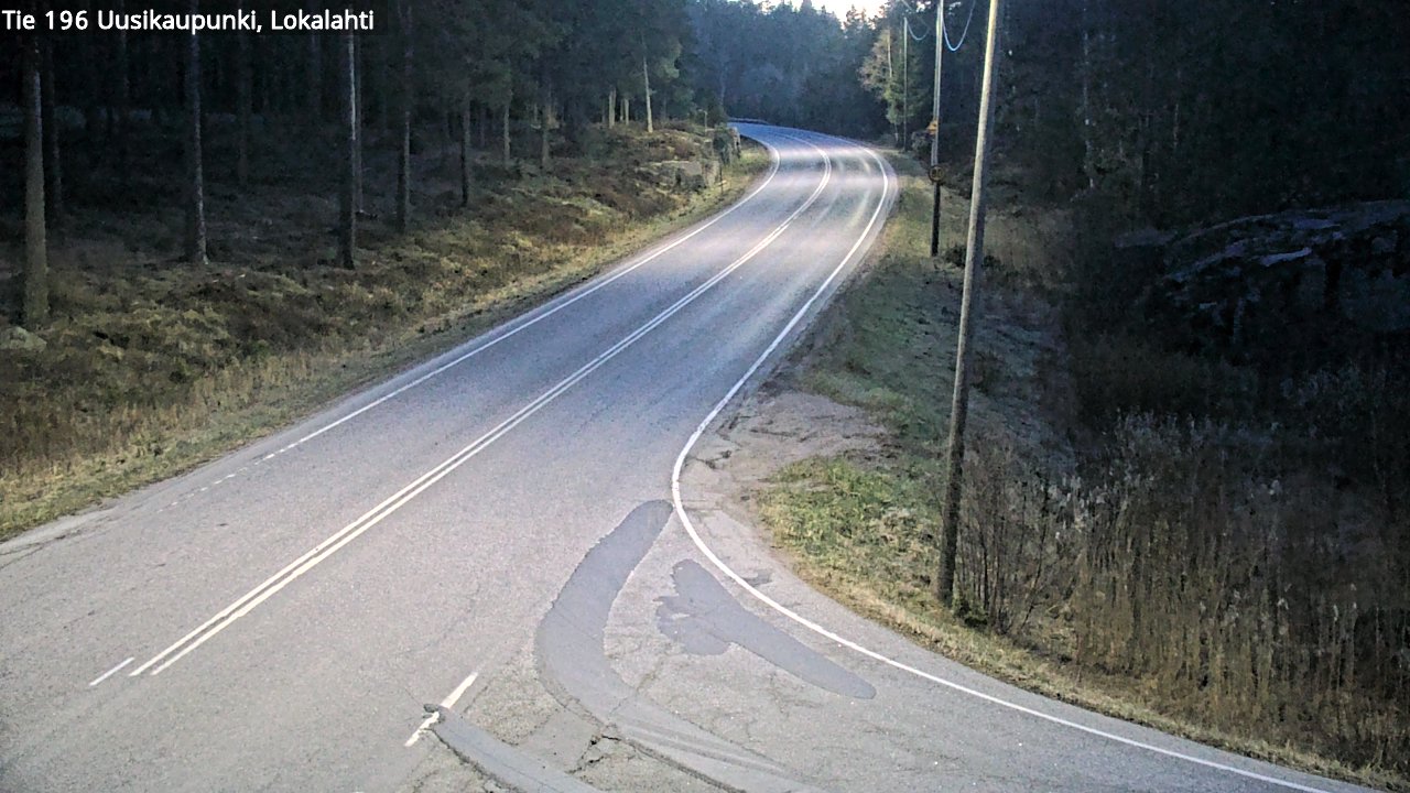 Weather Camera Image Väg 196 Nystad, Lokalax, Uusikaupunki, Varsinais-Suomi