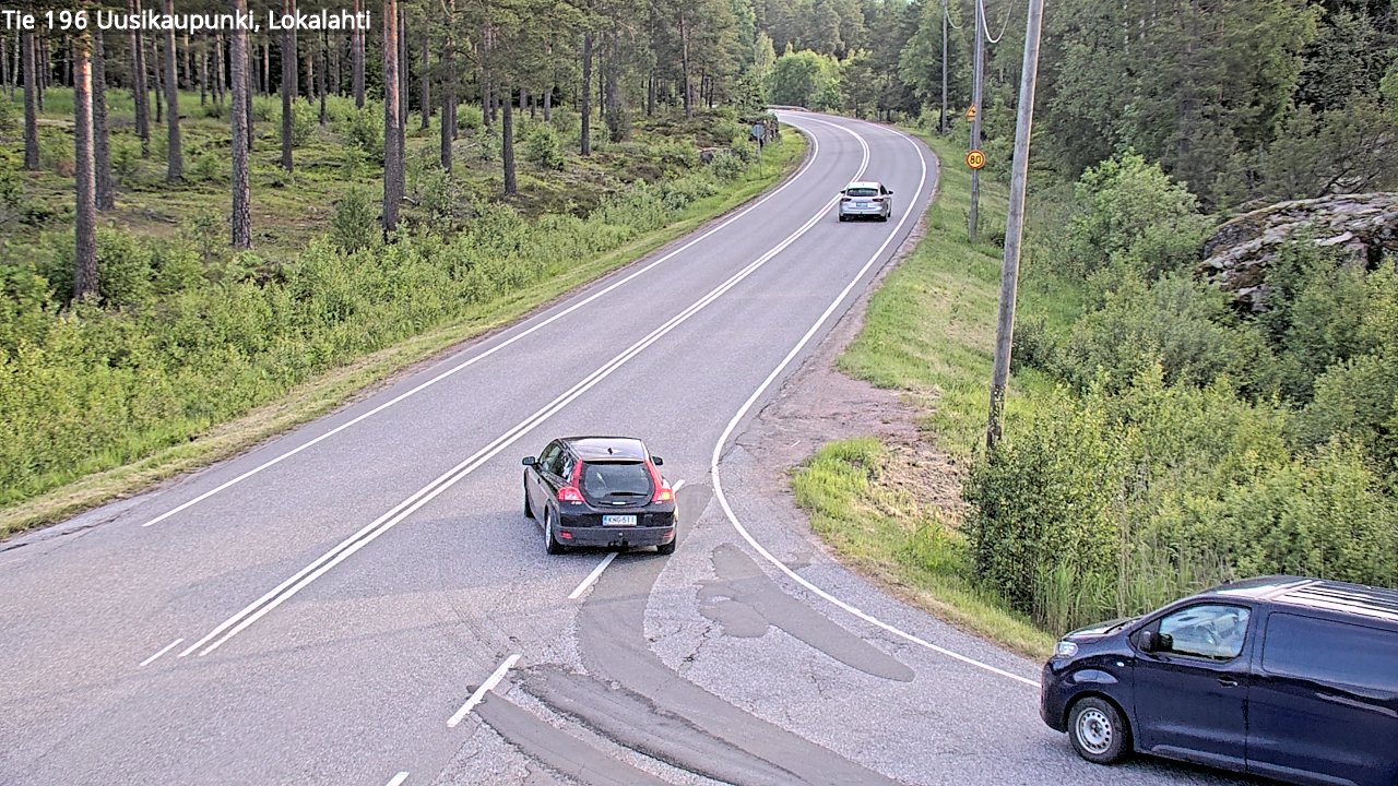 Weather Camera Image Väg 196 Nystad, Lokalax, Uusikaupunki, Varsinais-Suomi