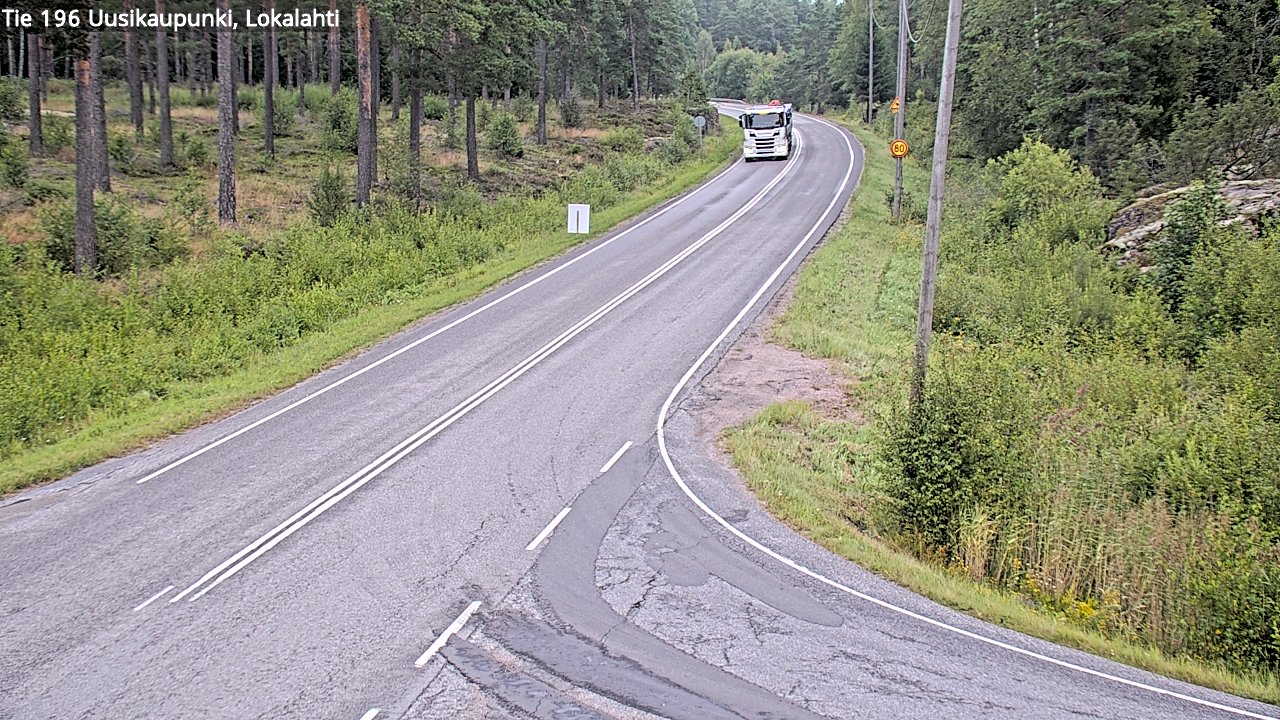 Weather Camera Image Road 196 Uusikaupunki, Lokalahti, Uusikaupunki, Varsinais-Suomi