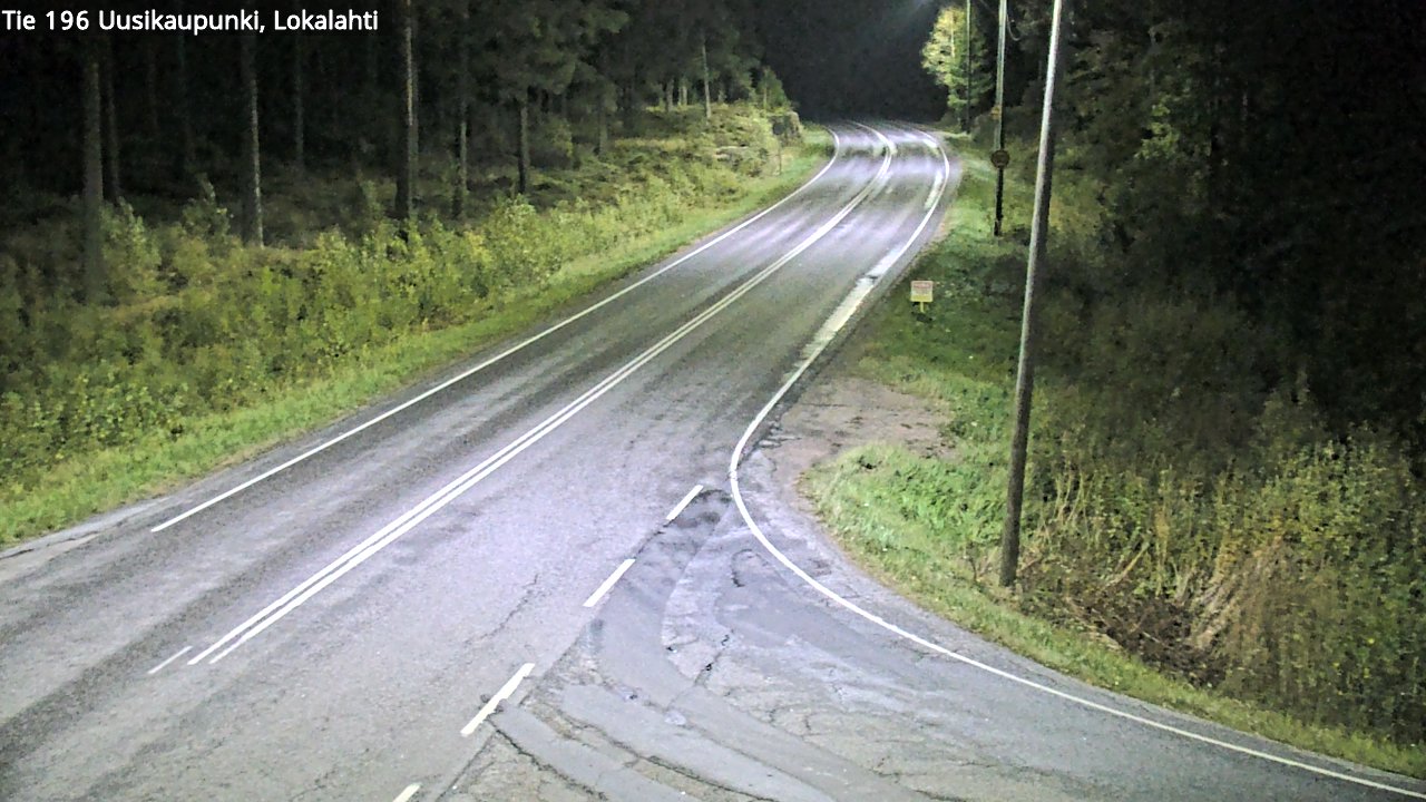 Weather Camera Image Road 196 Uusikaupunki, Lokalahti, Uusikaupunki, Varsinais-Suomi