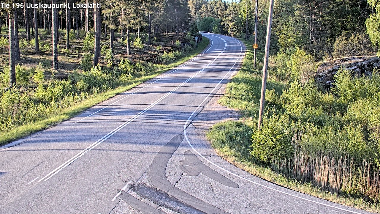 Weather Camera Image Road 196 Uusikaupunki, Lokalahti, Uusikaupunki, Varsinais-Suomi
