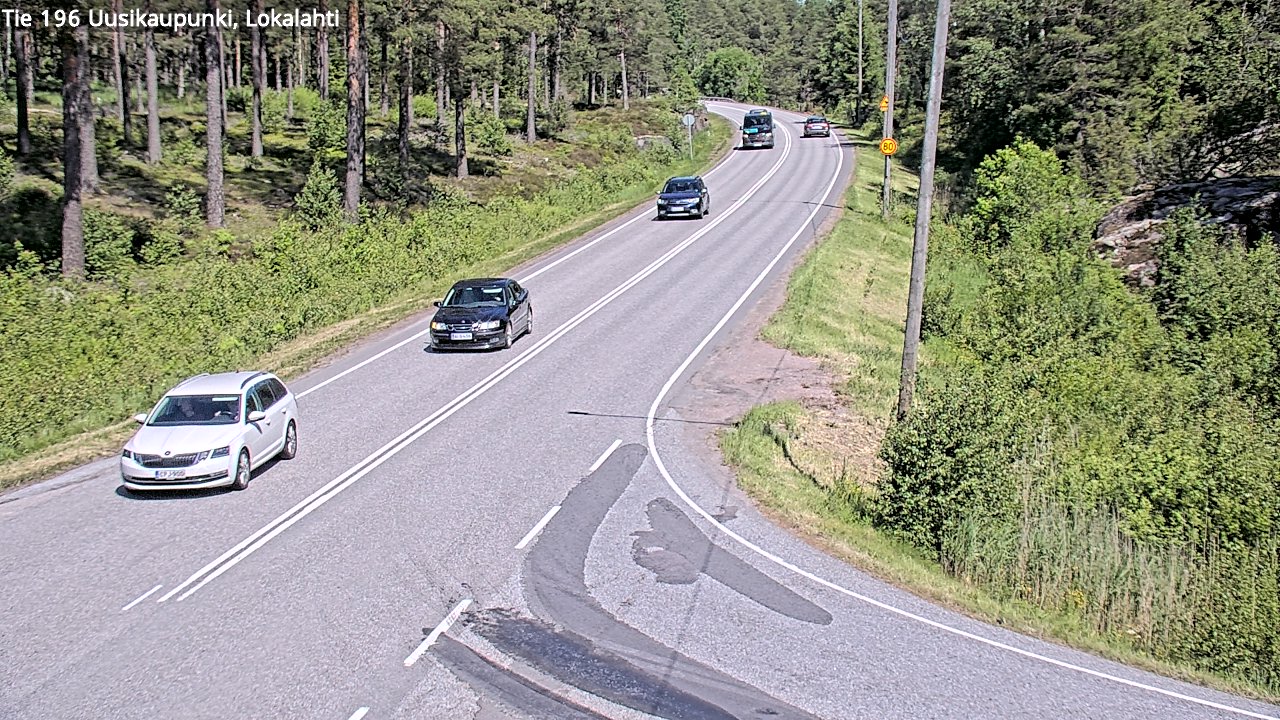 Weather Camera Image Väg 196 Nystad, Lokalax, Uusikaupunki, Varsinais-Suomi