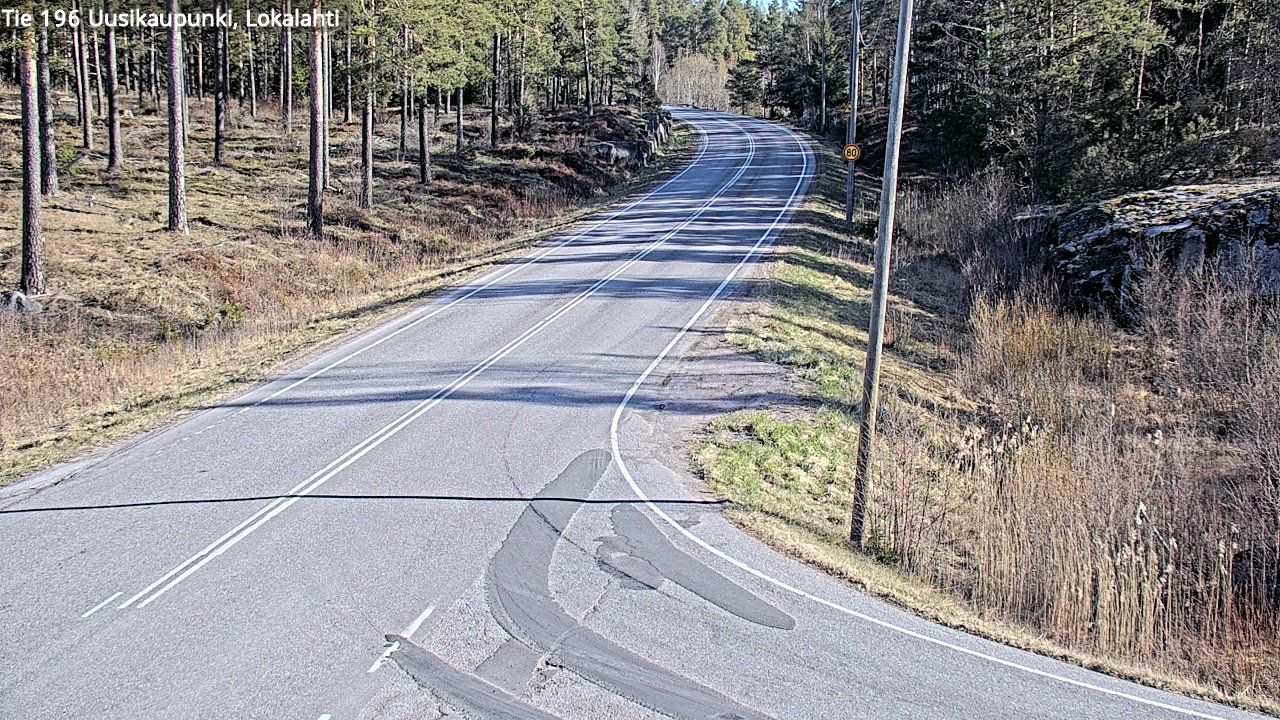 Weather Camera Image Väg 196 Nystad, Lokalax, Uusikaupunki, Varsinais-Suomi