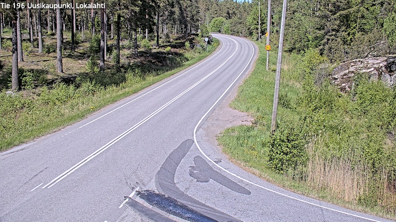 Kelikamerat Kuva Tie 196 Uusikaupunki, Lokalahti, Uusikaupunki, Varsinais-Suomi