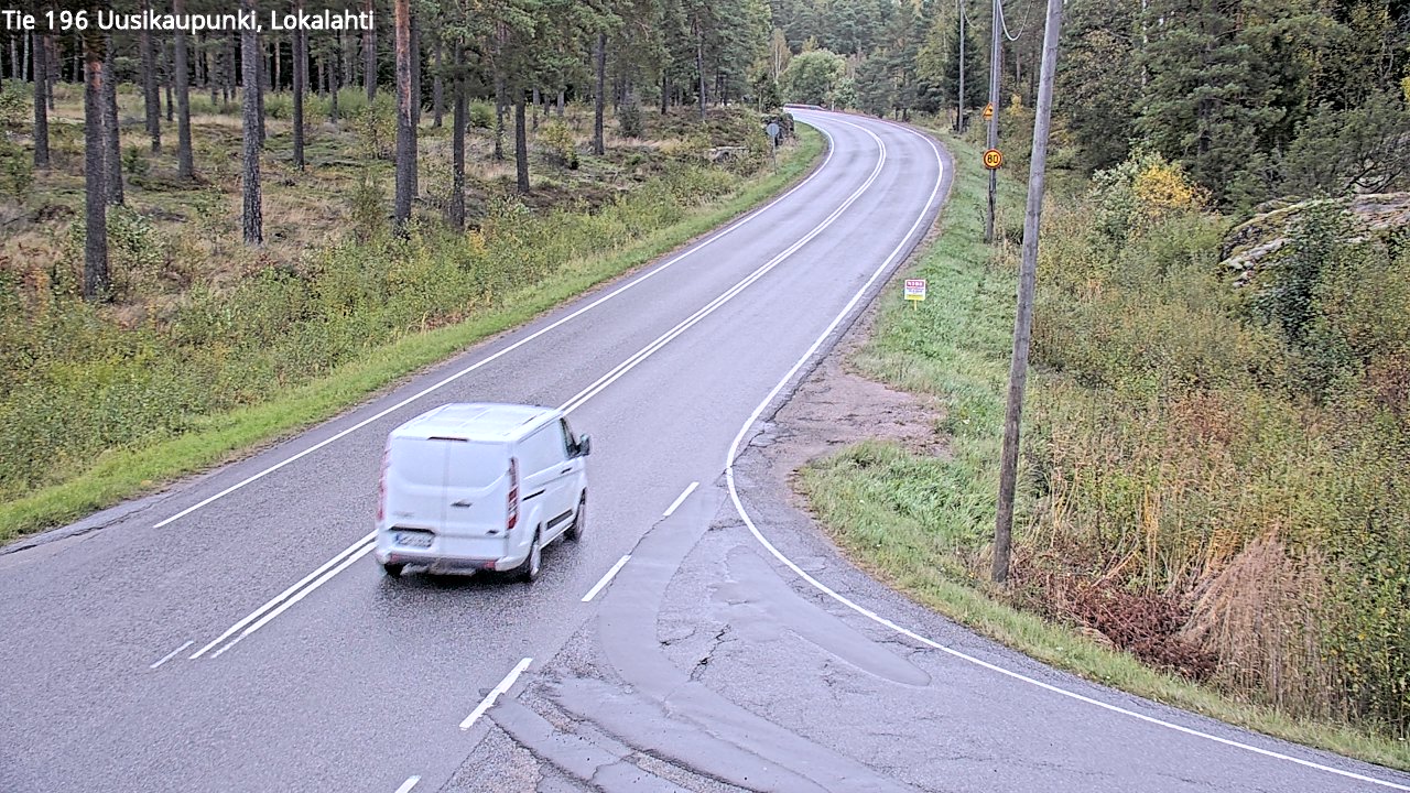 Weather Camera Image Road 196 Uusikaupunki, Lokalahti, Uusikaupunki, Varsinais-Suomi
