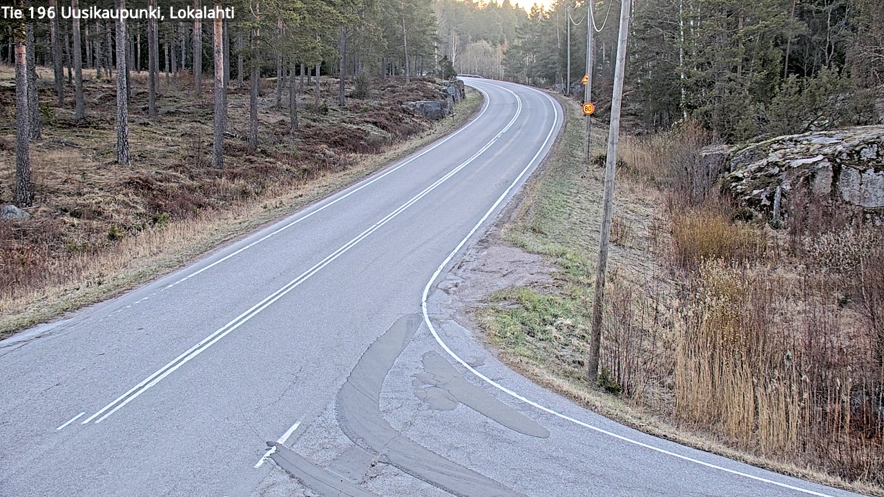 Weather Camera Image Väg 196 Nystad, Lokalax, Uusikaupunki, Varsinais-Suomi