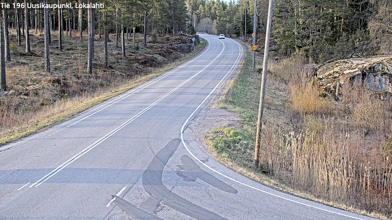 Weather Camera Image Väg 196 Nystad, Lokalax, Uusikaupunki, Varsinais-Suomi