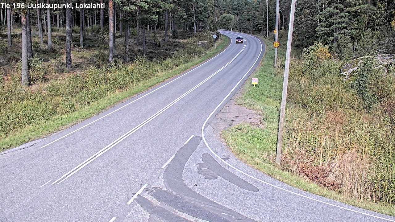 Weather Camera Image Road 196 Uusikaupunki, Lokalahti, Uusikaupunki, Varsinais-Suomi