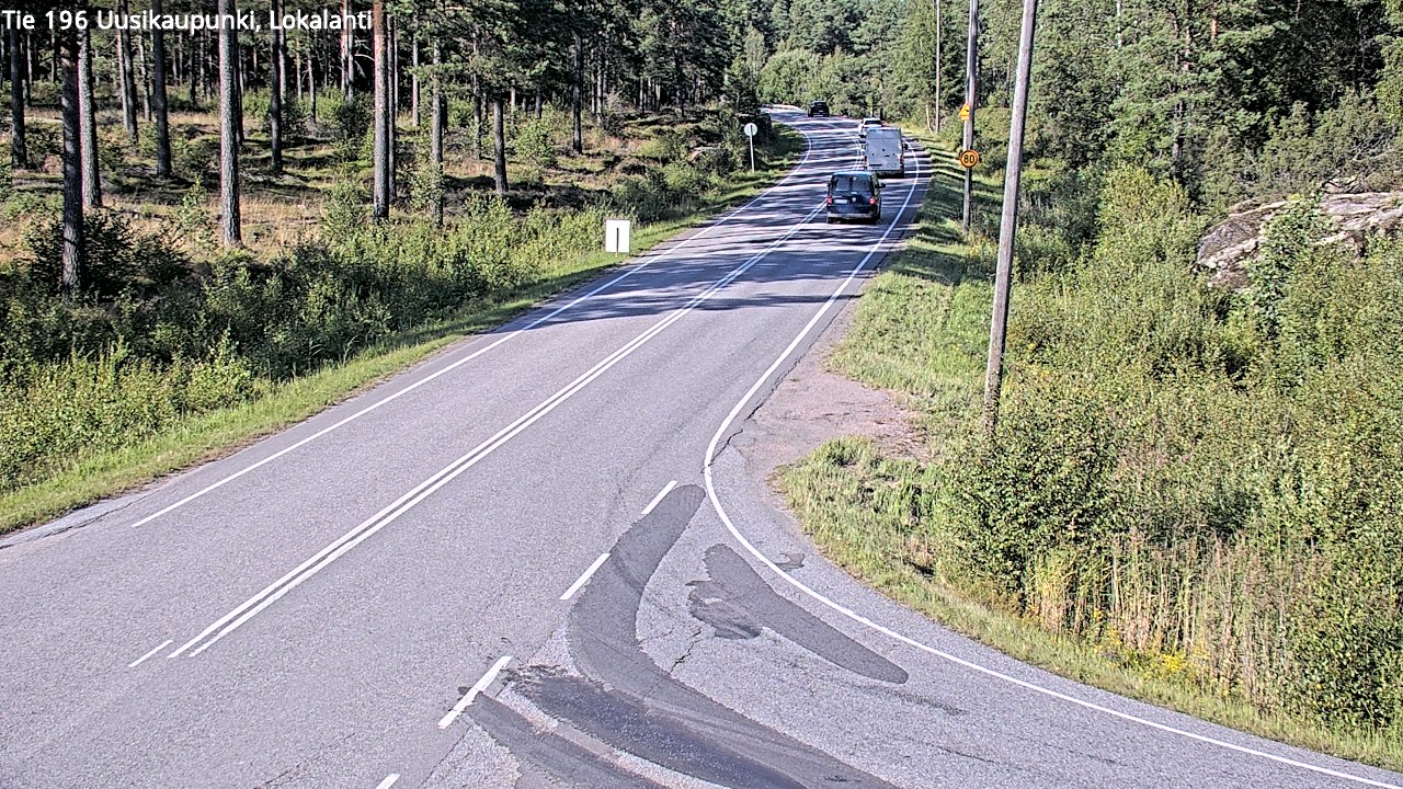 Kelikamerat Kuva Tie 196 Uusikaupunki, Lokalahti, Uusikaupunki, Varsinais-Suomi