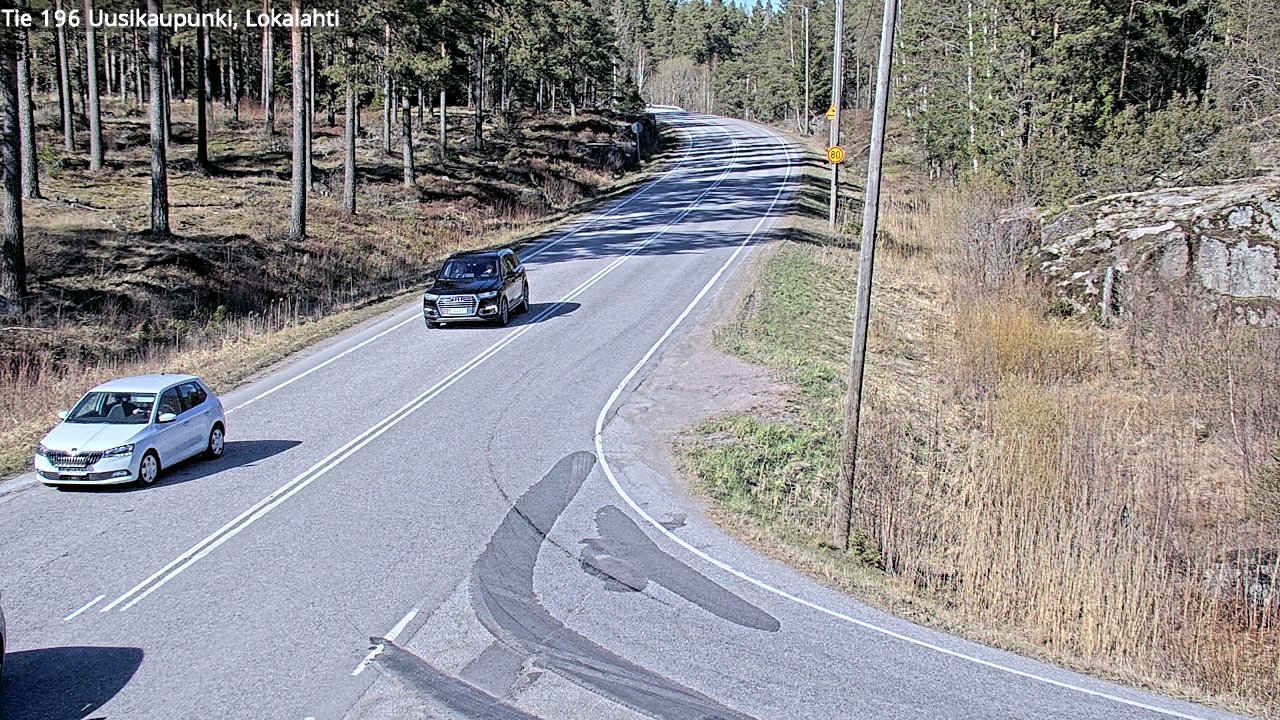 Weather Camera Image Väg 196 Nystad, Lokalax, Uusikaupunki, Varsinais-Suomi