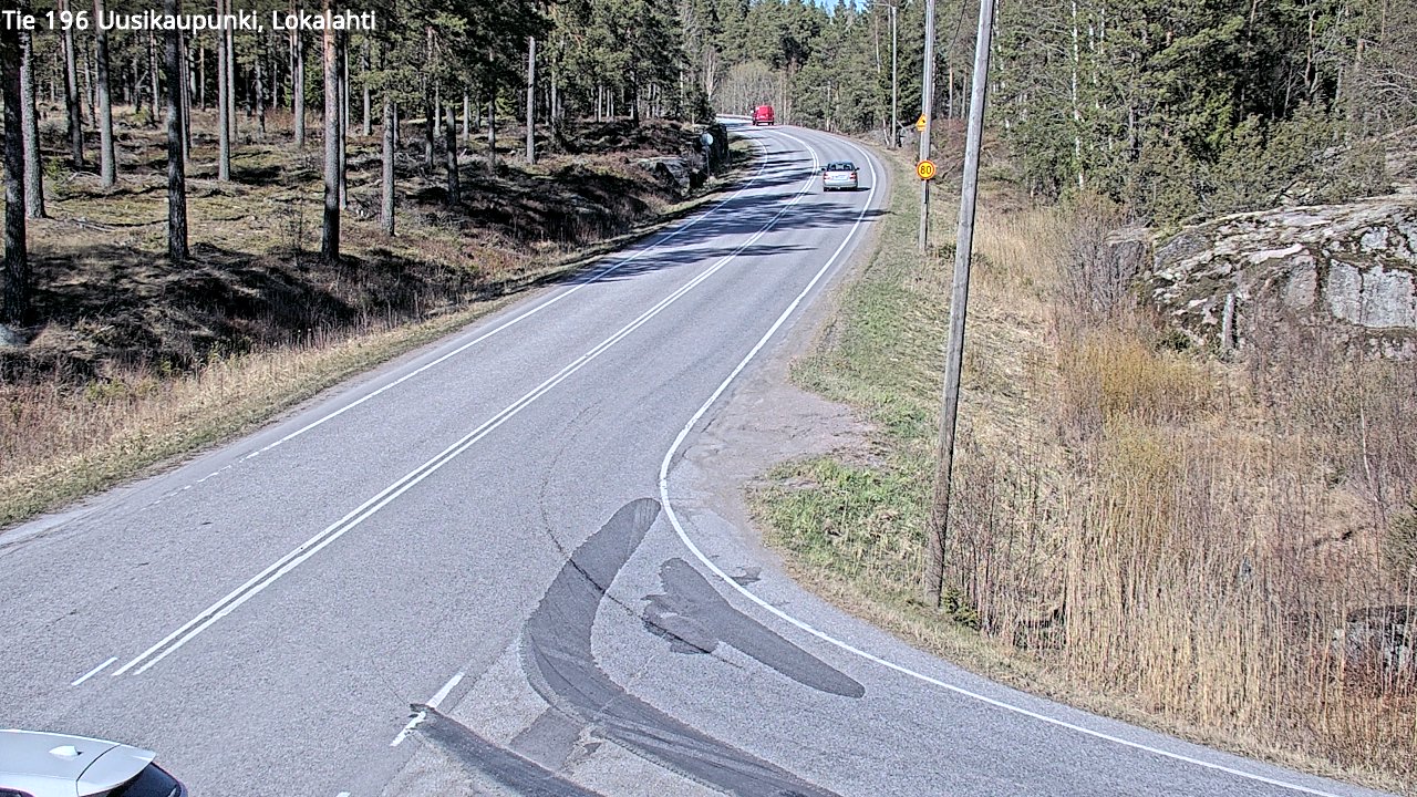 Weather Camera Image Väg 196 Nystad, Lokalax, Uusikaupunki, Varsinais-Suomi