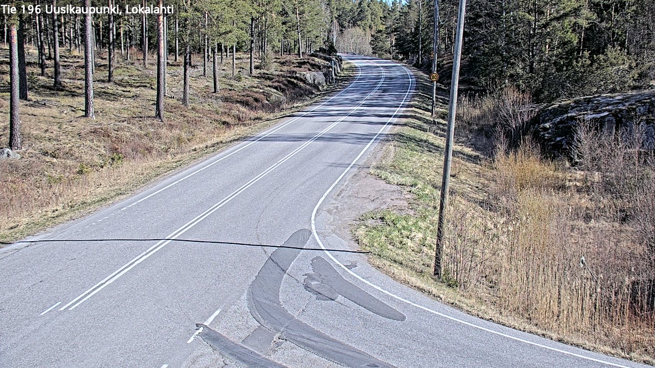 Weather Camera Image Väg 196 Nystad, Lokalax, Uusikaupunki, Varsinais-Suomi