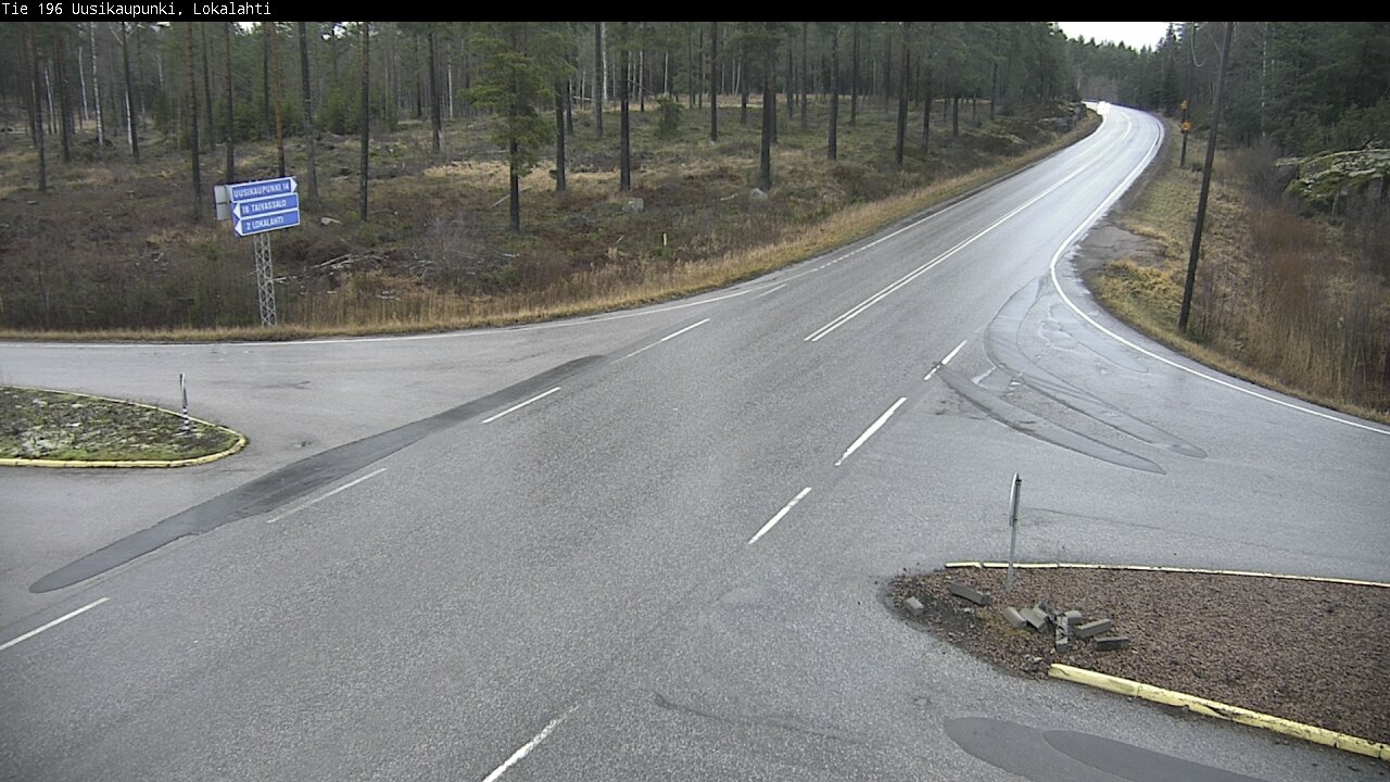 Weather Camera Image Väg 196 Nystad, Lokalax, Uusikaupunki, Varsinais-Suomi