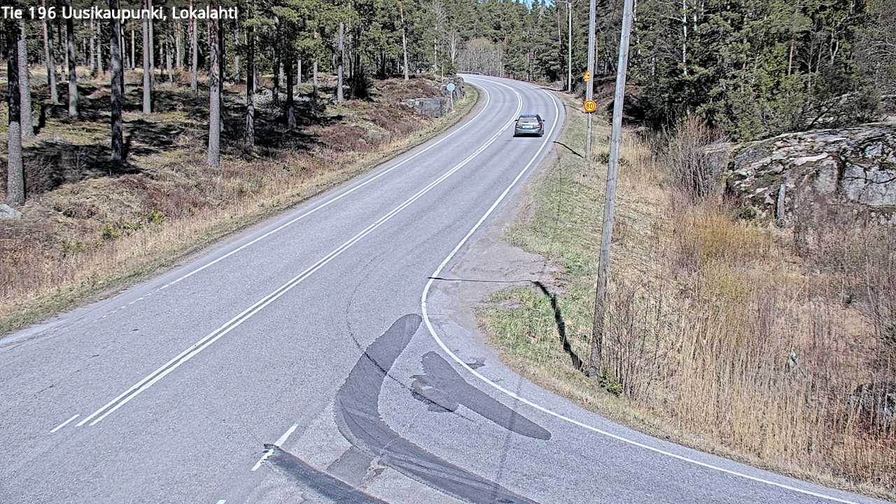 Weather Camera Image Väg 196 Nystad, Lokalax, Uusikaupunki, Varsinais-Suomi
