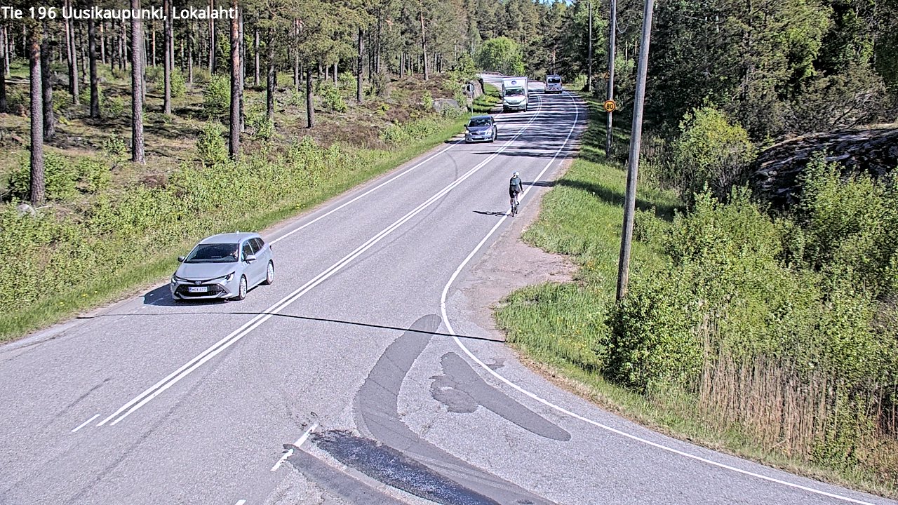 Kelikamerat Kuva Tie 196 Uusikaupunki, Lokalahti, Uusikaupunki, Varsinais-Suomi