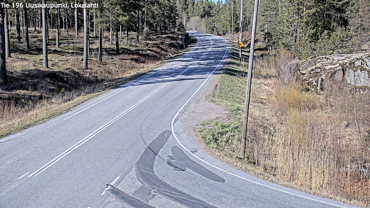 Weather Camera Image Väg 196 Nystad, Lokalax, Uusikaupunki, Varsinais-Suomi