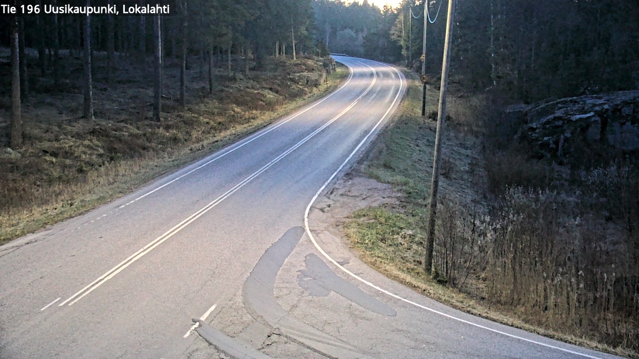 Weather Camera Image Väg 196 Nystad, Lokalax, Uusikaupunki, Varsinais-Suomi