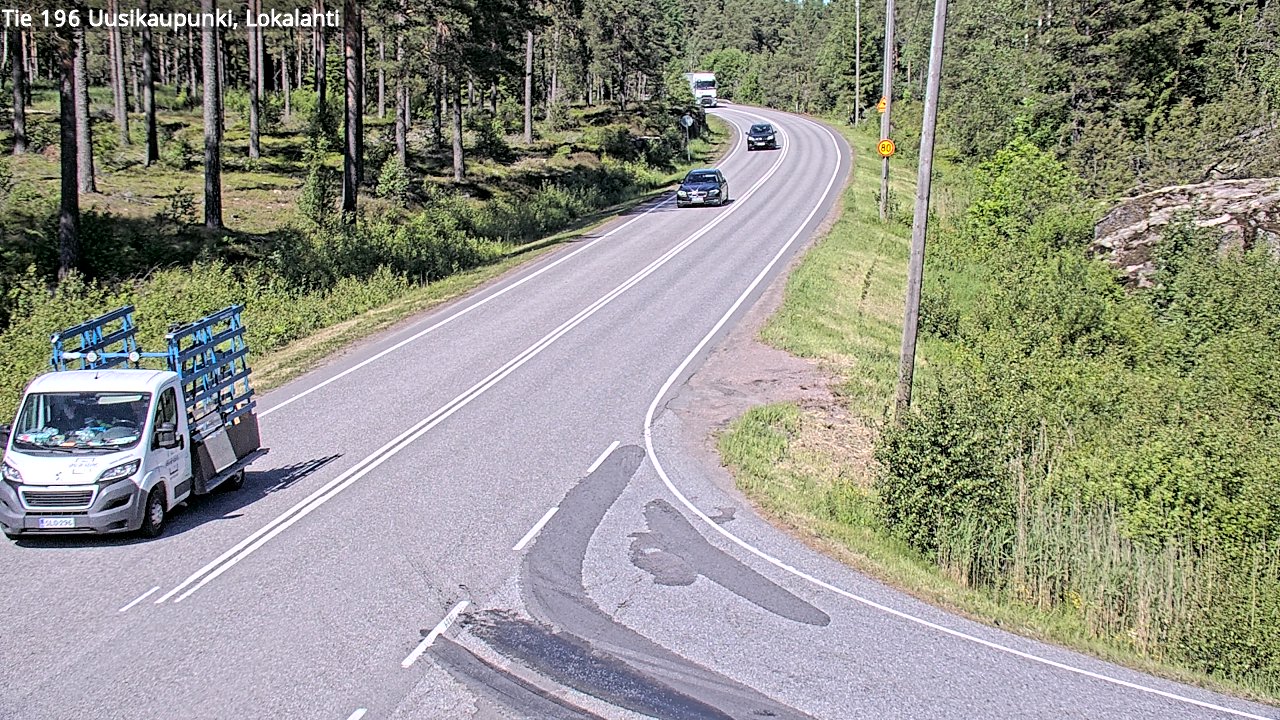 Weather Camera Image Väg 196 Nystad, Lokalax, Uusikaupunki, Varsinais-Suomi