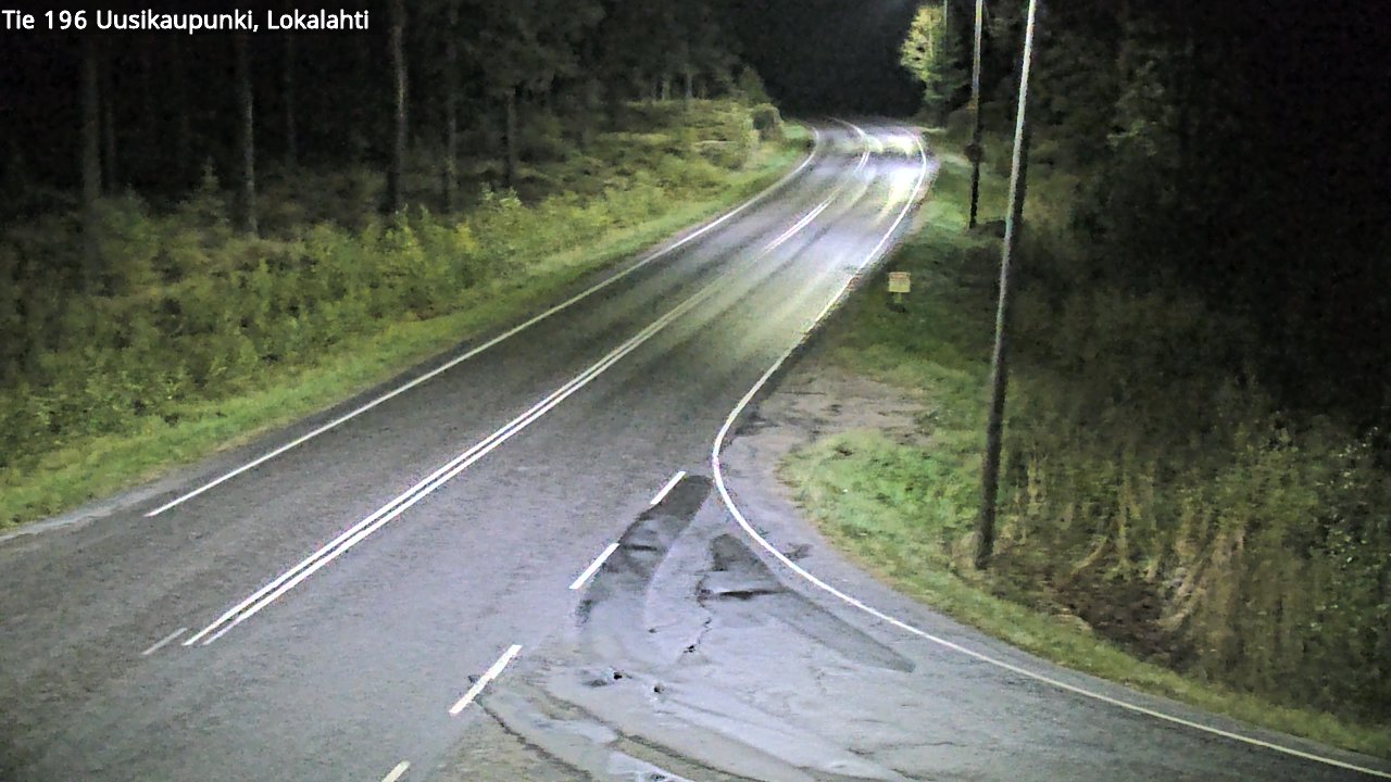 Weather Camera Image Road 196 Uusikaupunki, Lokalahti, Uusikaupunki, Varsinais-Suomi