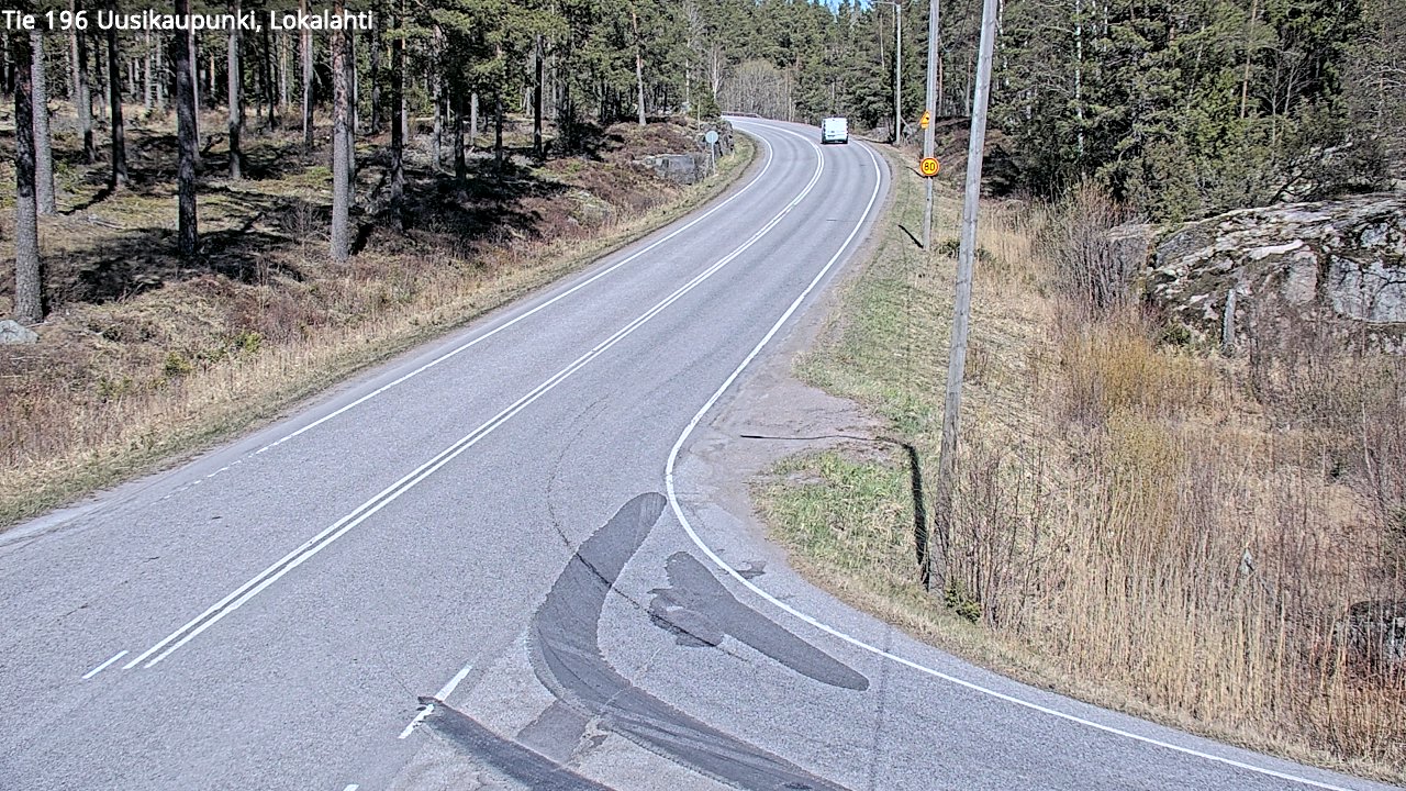 Weather Camera Image Väg 196 Nystad, Lokalax, Uusikaupunki, Varsinais-Suomi