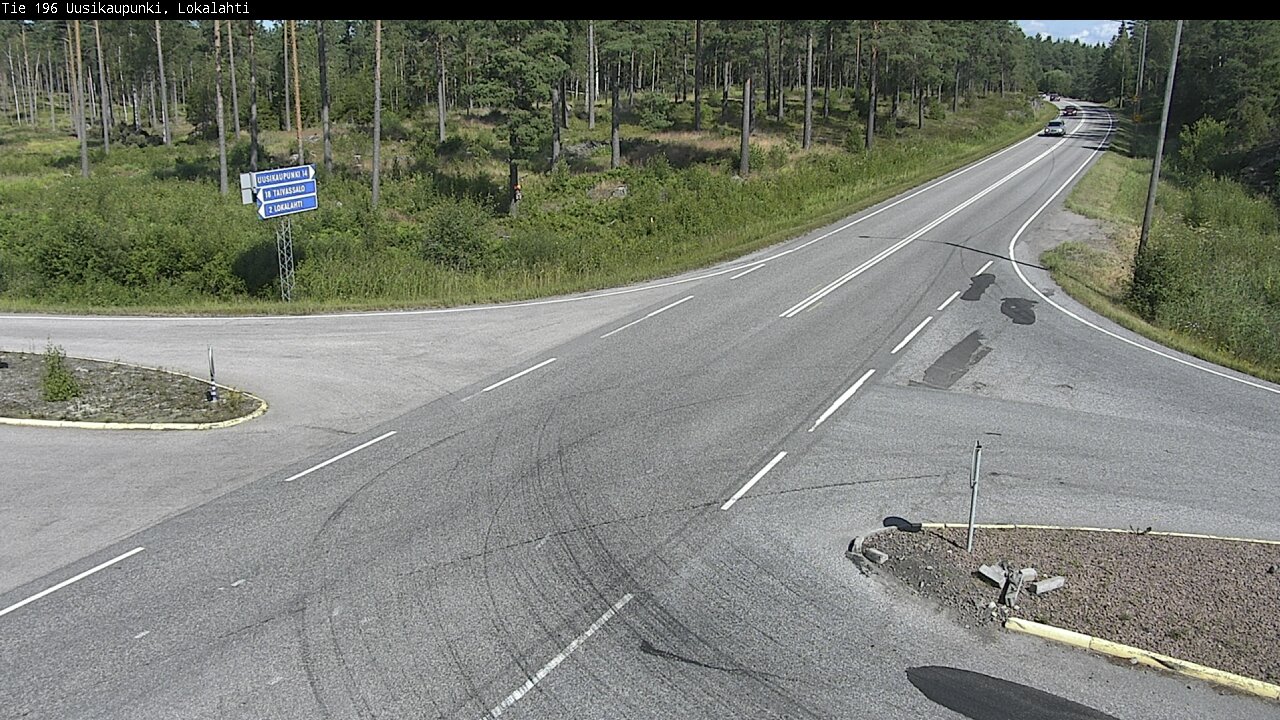 Weather Camera Image Road 196 Uusikaupunki, Lokalahti, Uusikaupunki, Varsinais-Suomi