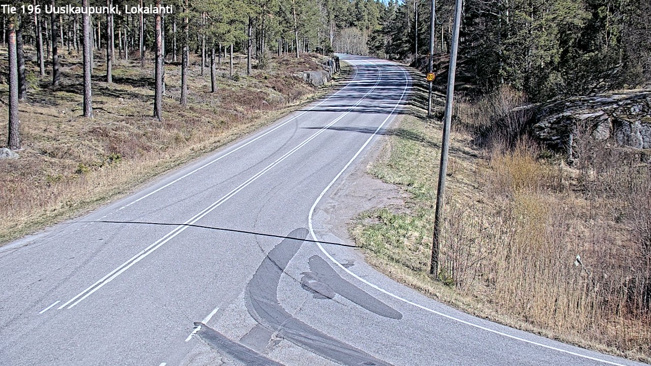 Weather Camera Image Väg 196 Nystad, Lokalax, Uusikaupunki, Varsinais-Suomi