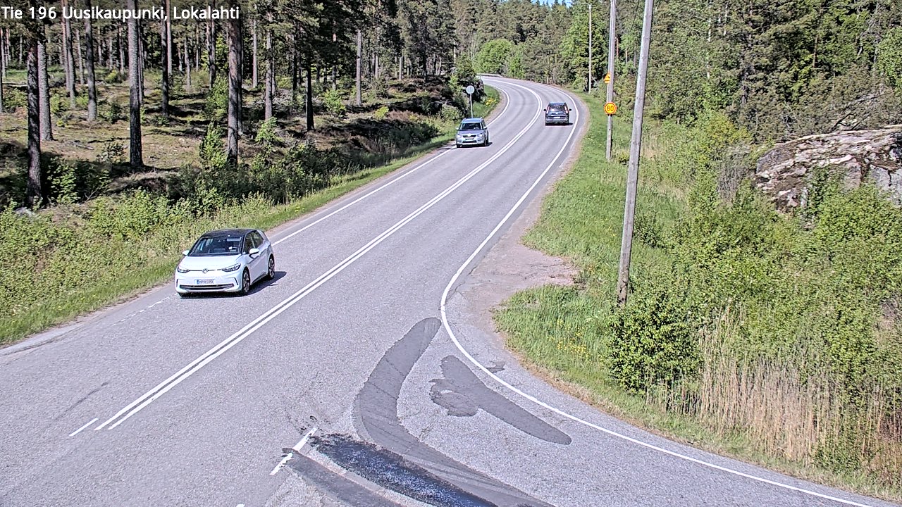 Kelikamerat Kuva Tie 196 Uusikaupunki, Lokalahti, Uusikaupunki, Varsinais-Suomi