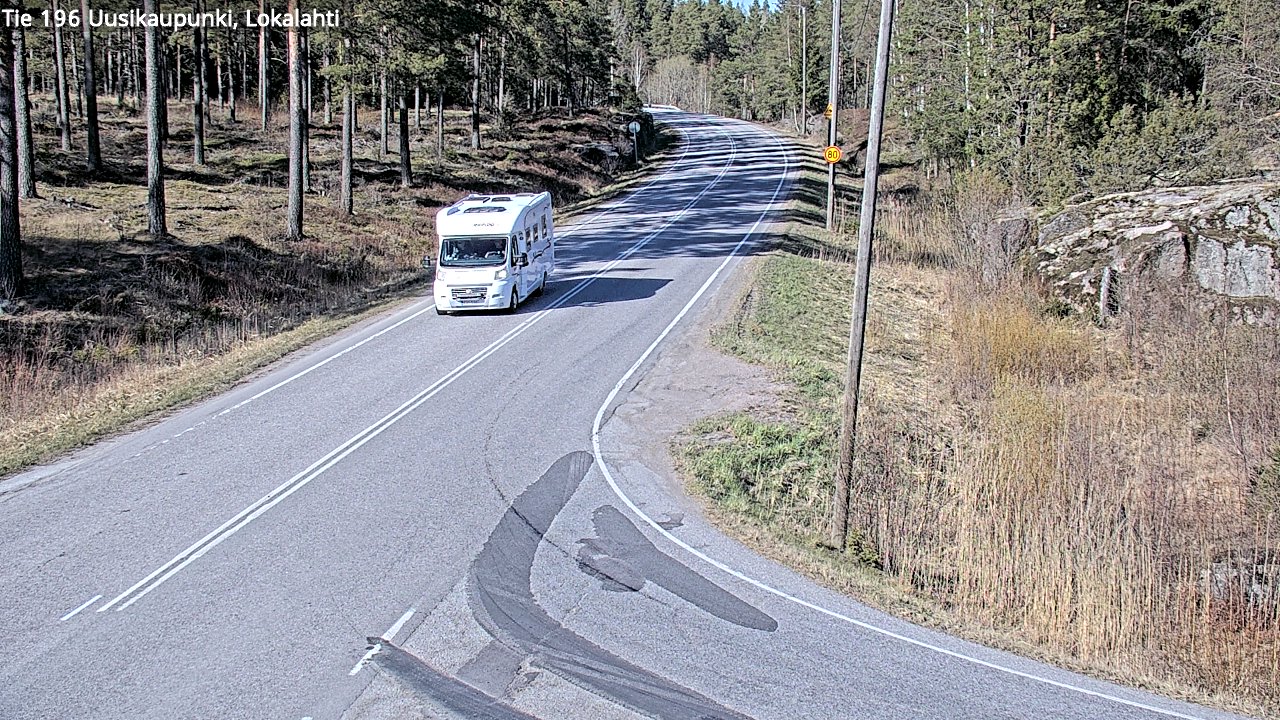 Weather Camera Image Väg 196 Nystad, Lokalax, Uusikaupunki, Varsinais-Suomi