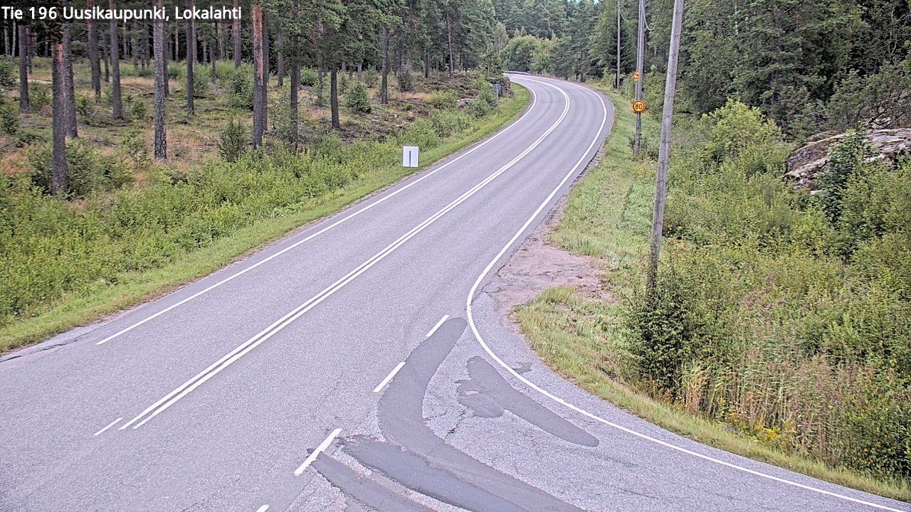 Weather Camera Image Road 196 Uusikaupunki, Lokalahti, Uusikaupunki, Varsinais-Suomi