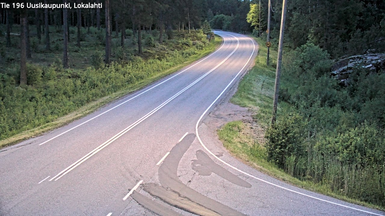 Weather Camera Image Väg 196 Nystad, Lokalax, Uusikaupunki, Varsinais-Suomi