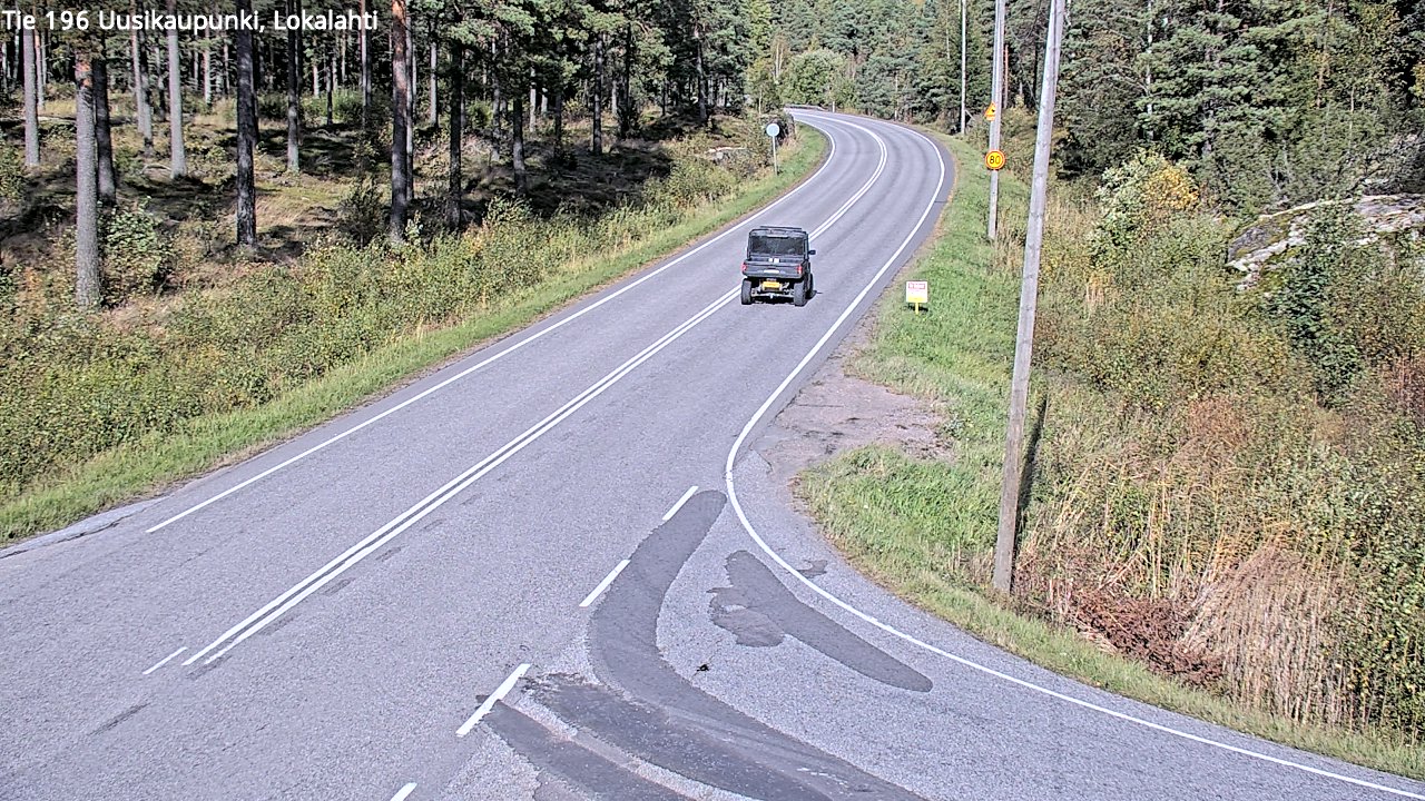 Weather Camera Image Road 196 Uusikaupunki, Lokalahti, Uusikaupunki, Varsinais-Suomi