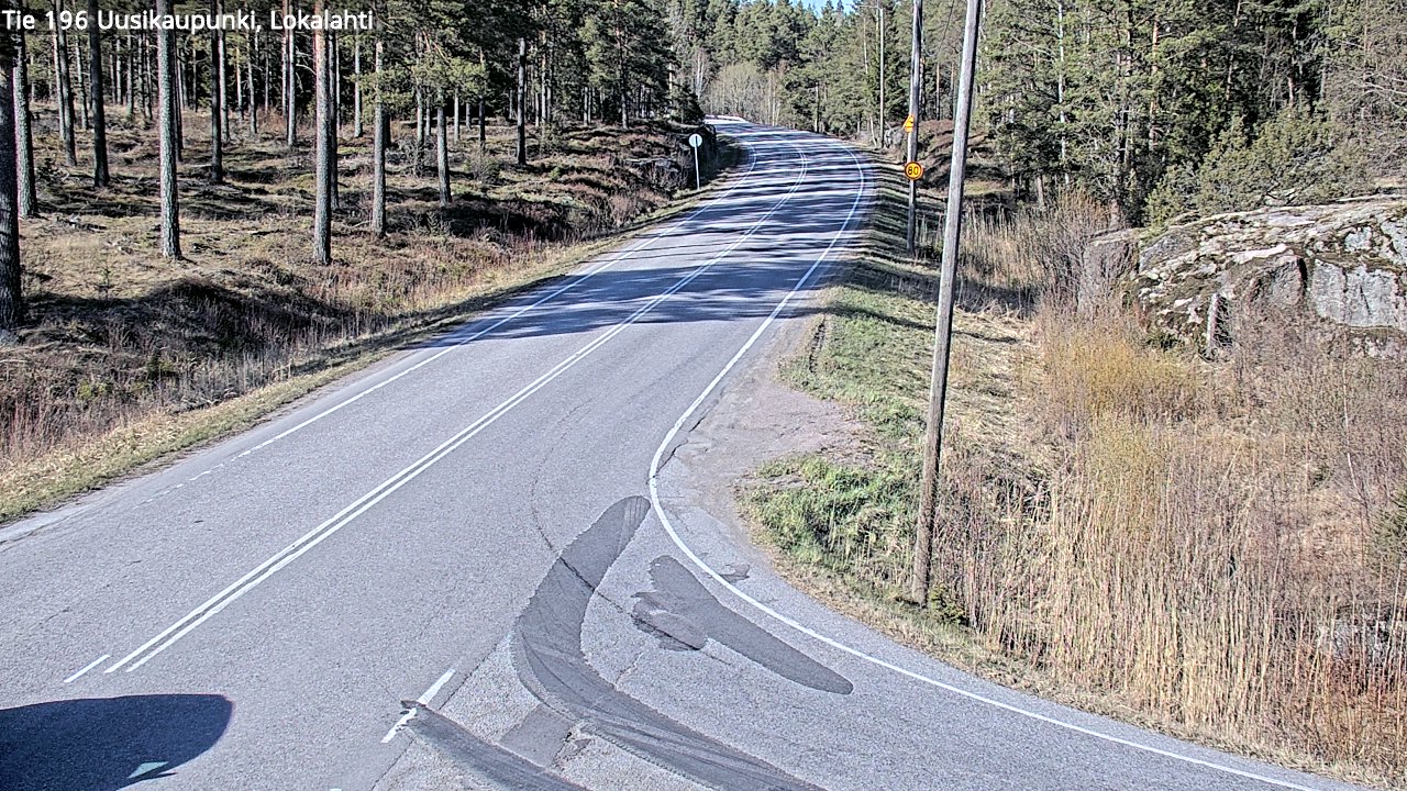 Weather Camera Image Väg 196 Nystad, Lokalax, Uusikaupunki, Varsinais-Suomi