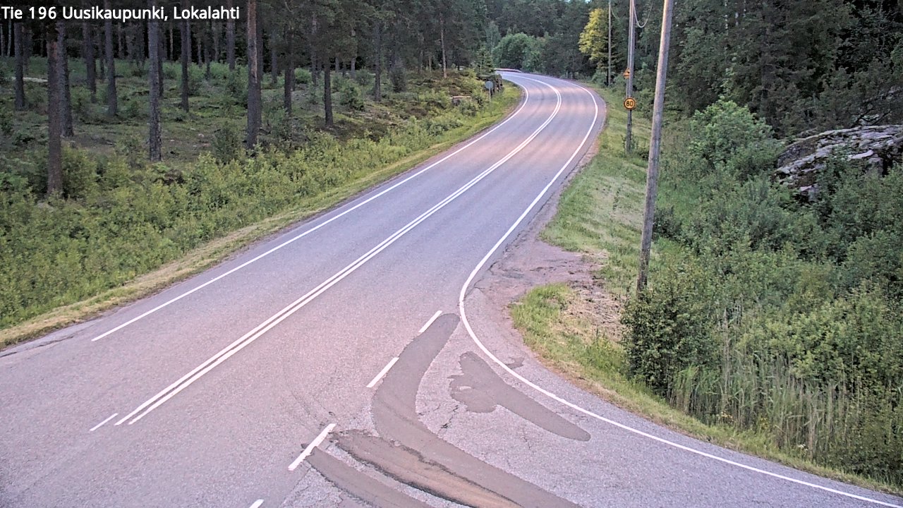 Weather Camera Image Väg 196 Nystad, Lokalax, Uusikaupunki, Varsinais-Suomi