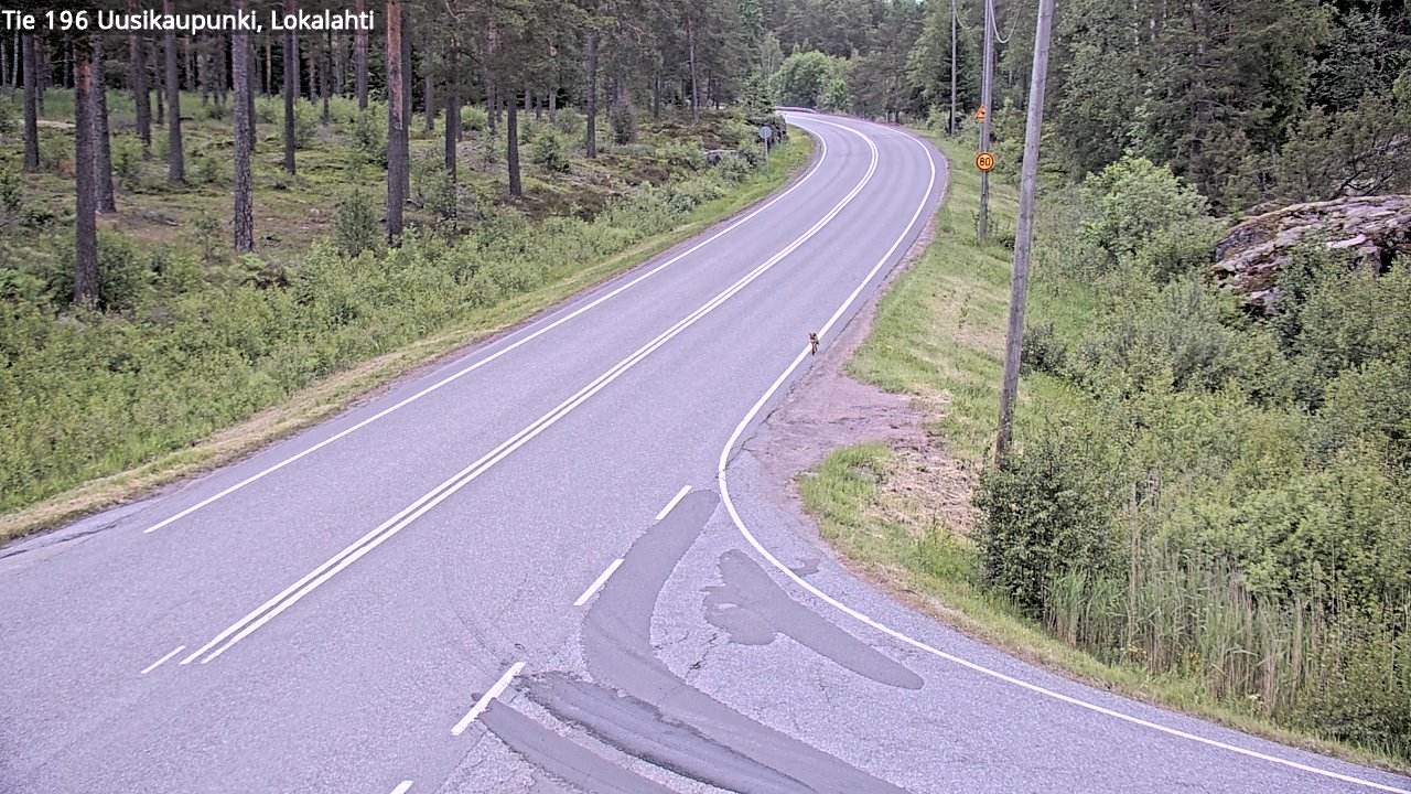 Weather Camera Image Väg 196 Nystad, Lokalax, Uusikaupunki, Varsinais-Suomi