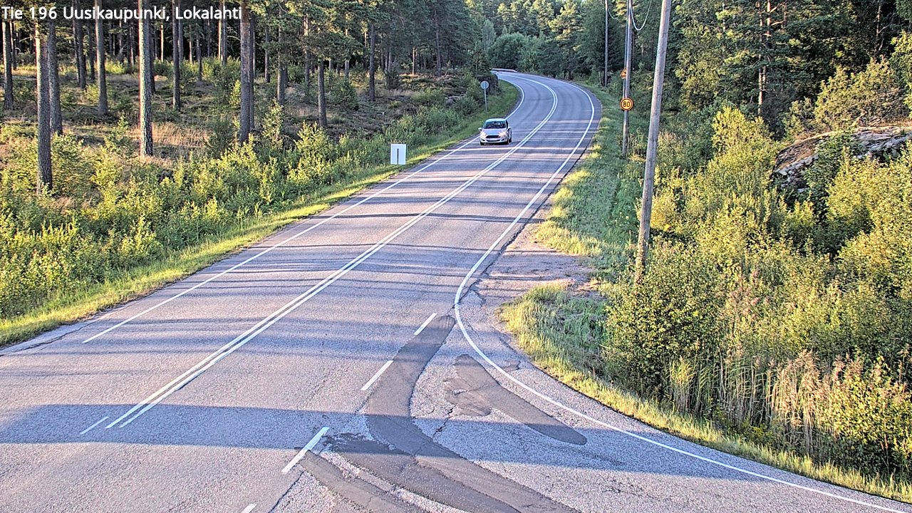 Kelikamerat Kuva Tie 196 Uusikaupunki, Lokalahti, Uusikaupunki, Varsinais-Suomi