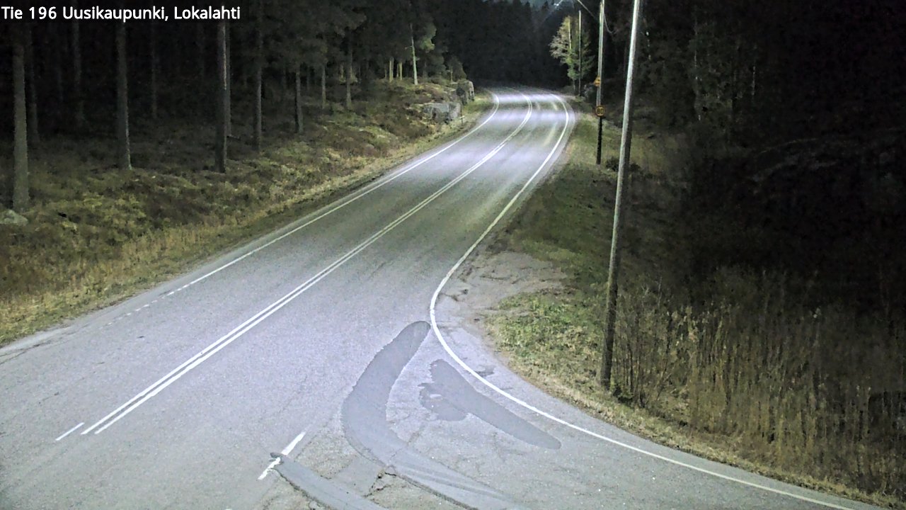 Weather Camera Image Väg 196 Nystad, Lokalax, Uusikaupunki, Varsinais-Suomi