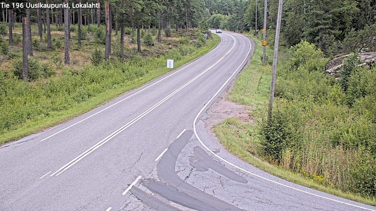 Weather Camera Image Road 196 Uusikaupunki, Lokalahti, Uusikaupunki, Varsinais-Suomi