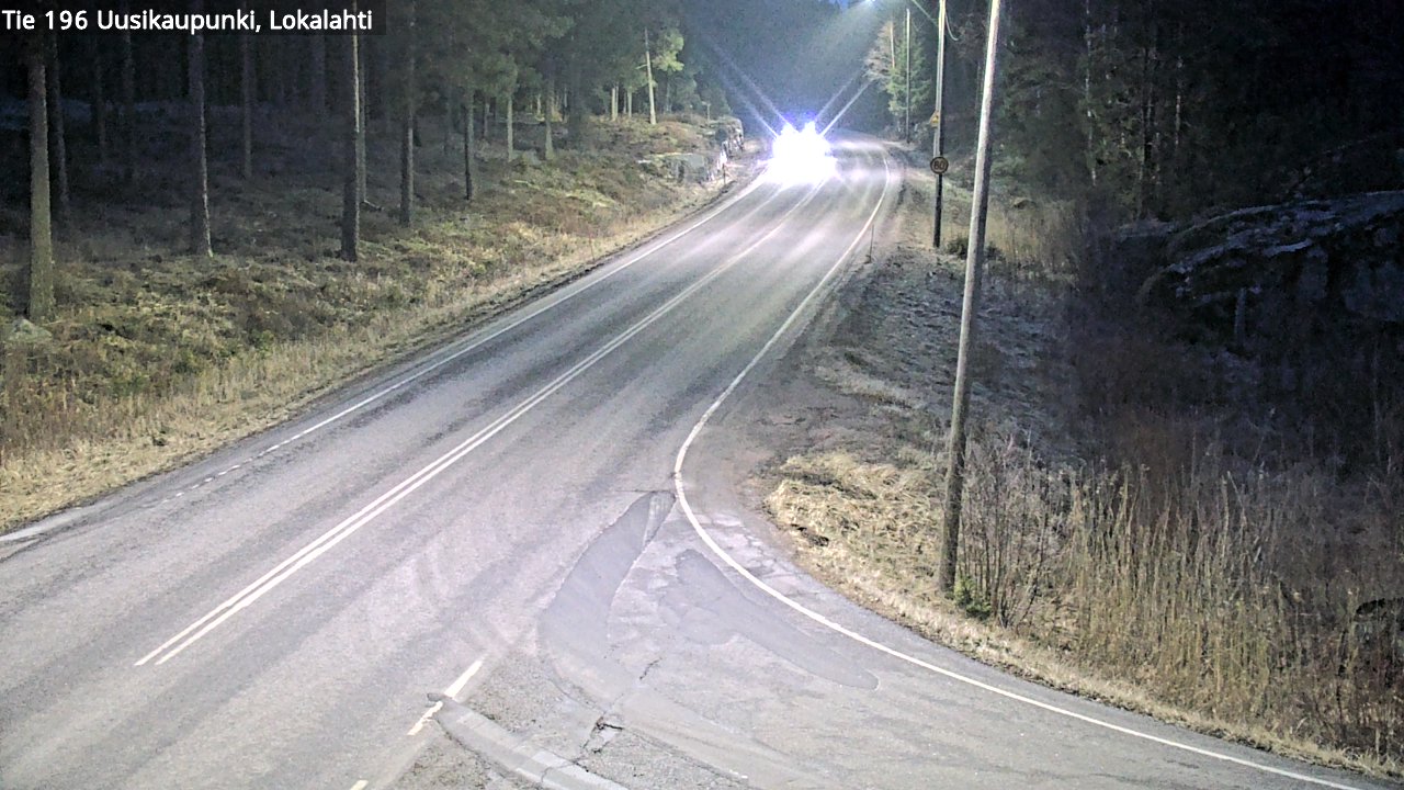 Weather Camera Image Väg 196 Nystad, Lokalax, Uusikaupunki, Varsinais-Suomi