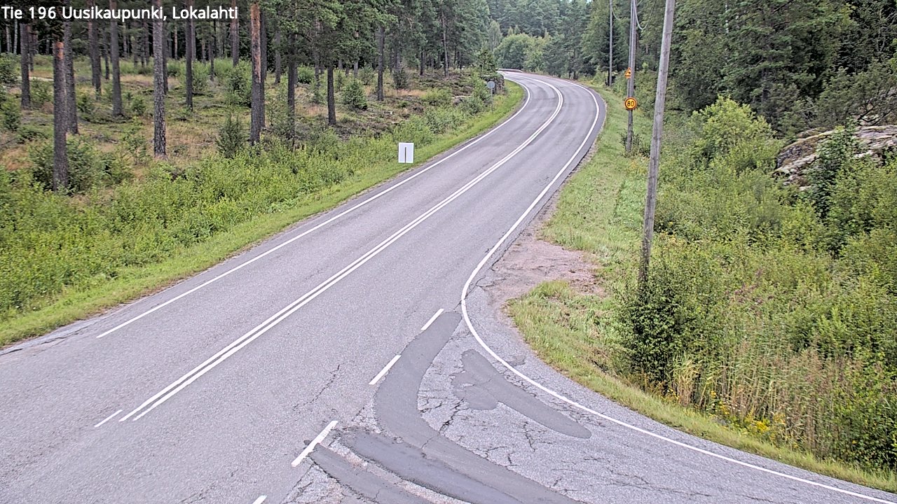 Weather Camera Image Road 196 Uusikaupunki, Lokalahti, Uusikaupunki, Varsinais-Suomi