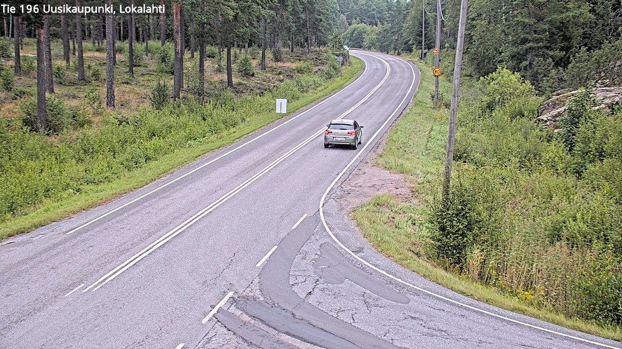 Weather Camera Image Road 196 Uusikaupunki, Lokalahti, Uusikaupunki, Varsinais-Suomi