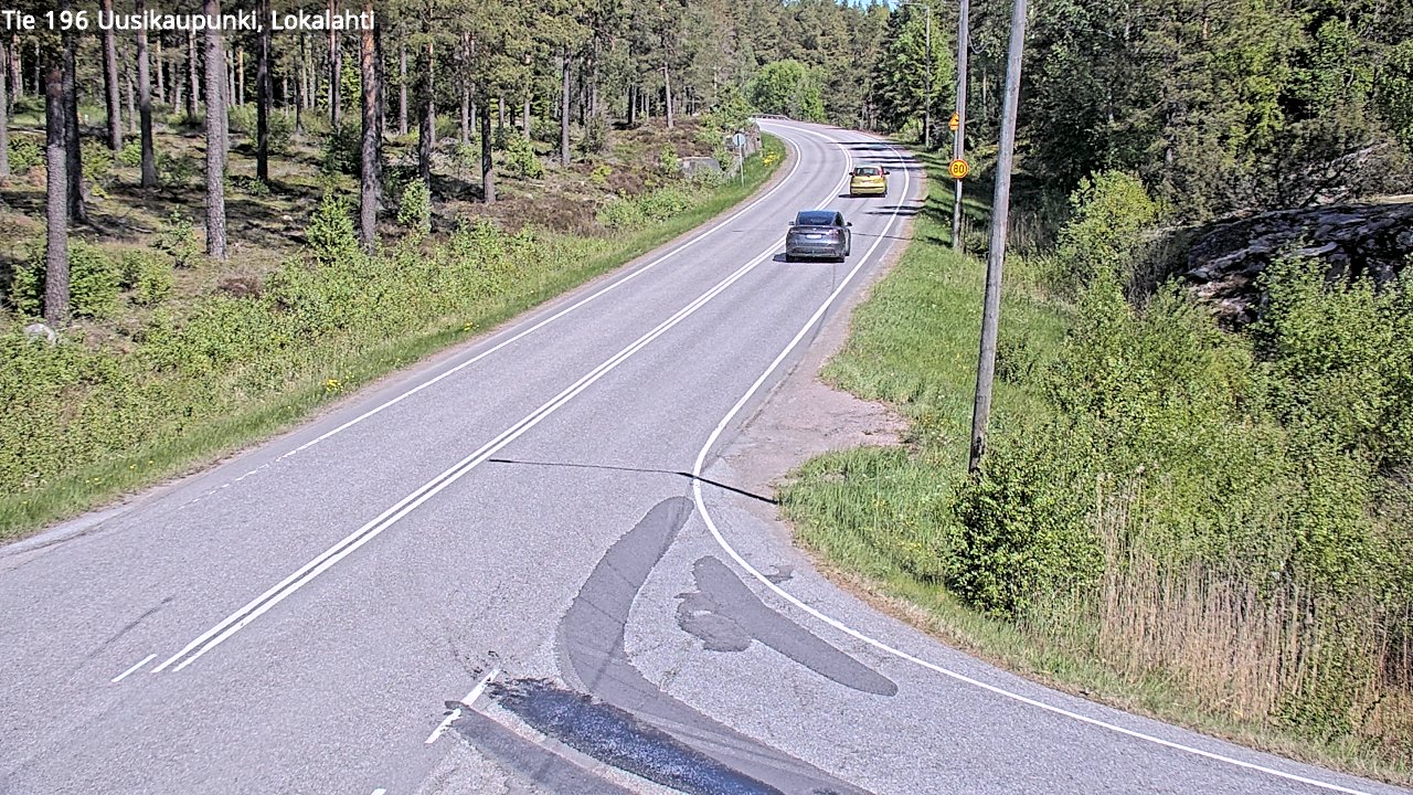 Kelikamerat Kuva Tie 196 Uusikaupunki, Lokalahti, Uusikaupunki, Varsinais-Suomi