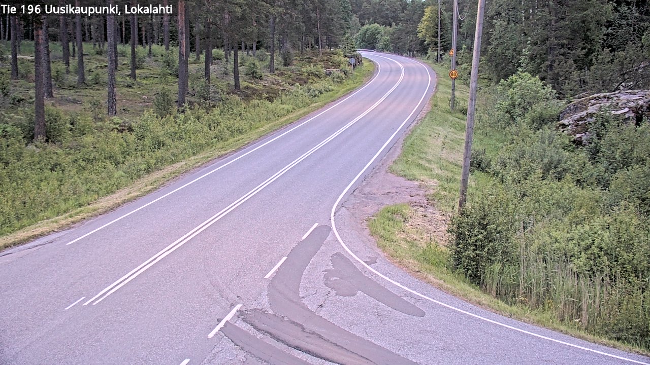 Weather Camera Image Väg 196 Nystad, Lokalax, Uusikaupunki, Varsinais-Suomi
