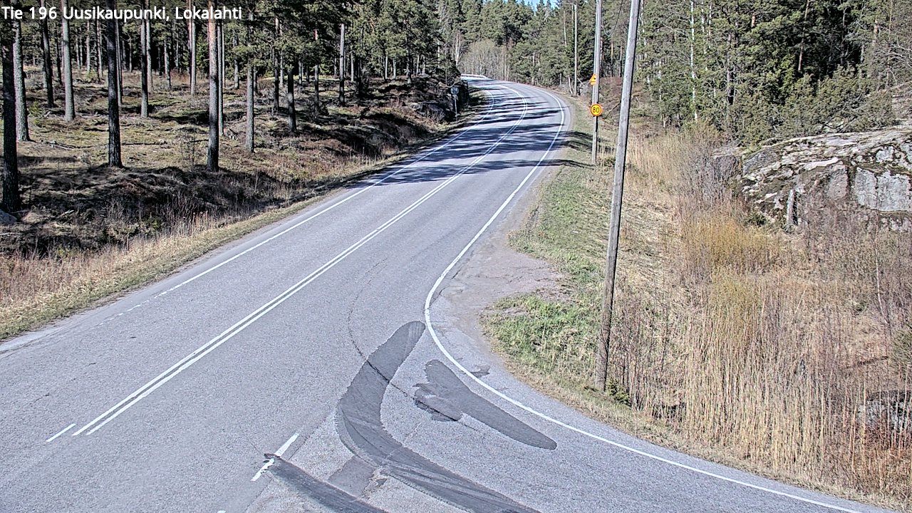 Weather Camera Image Väg 196 Nystad, Lokalax, Uusikaupunki, Varsinais-Suomi