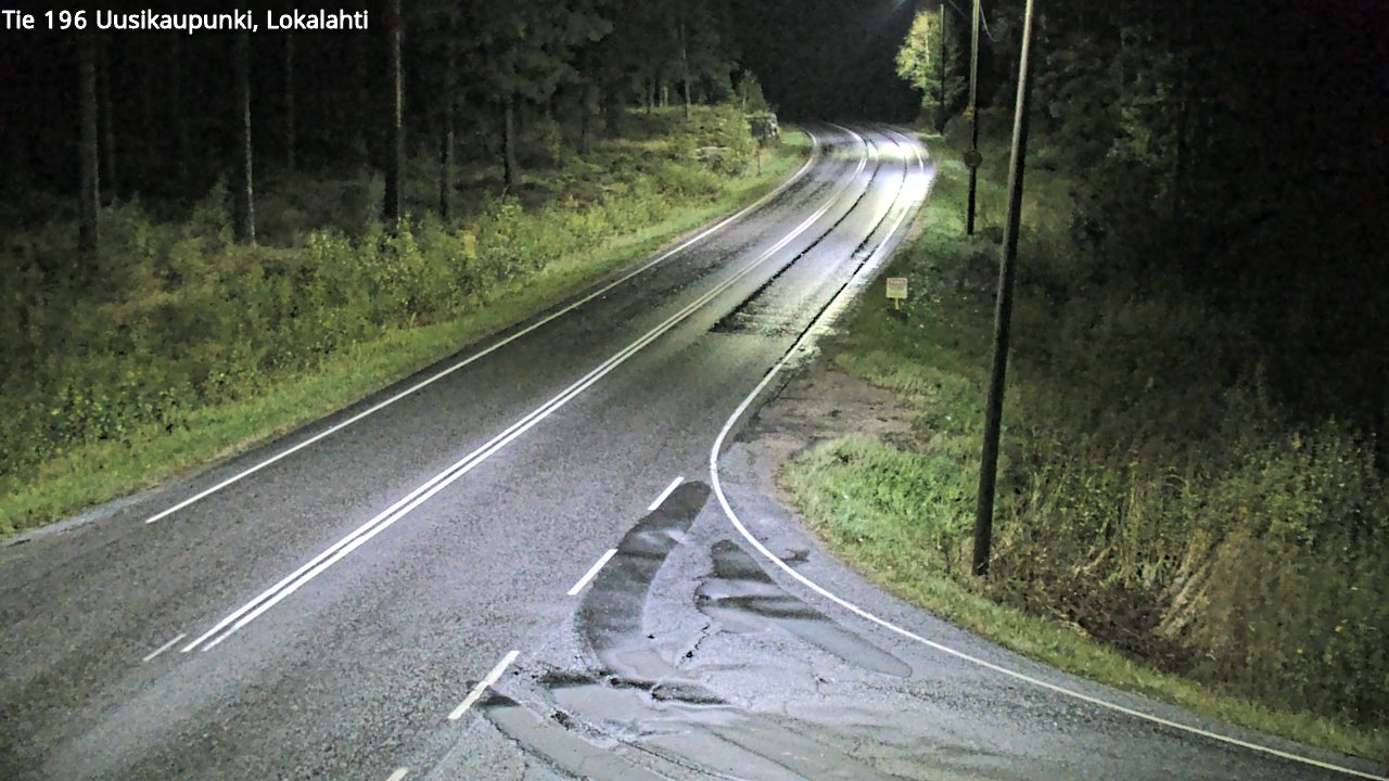 Weather Camera Image Road 196 Uusikaupunki, Lokalahti, Uusikaupunki, Varsinais-Suomi