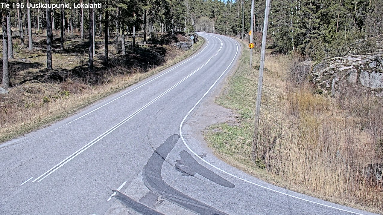 Weather Camera Image Väg 196 Nystad, Lokalax, Uusikaupunki, Varsinais-Suomi