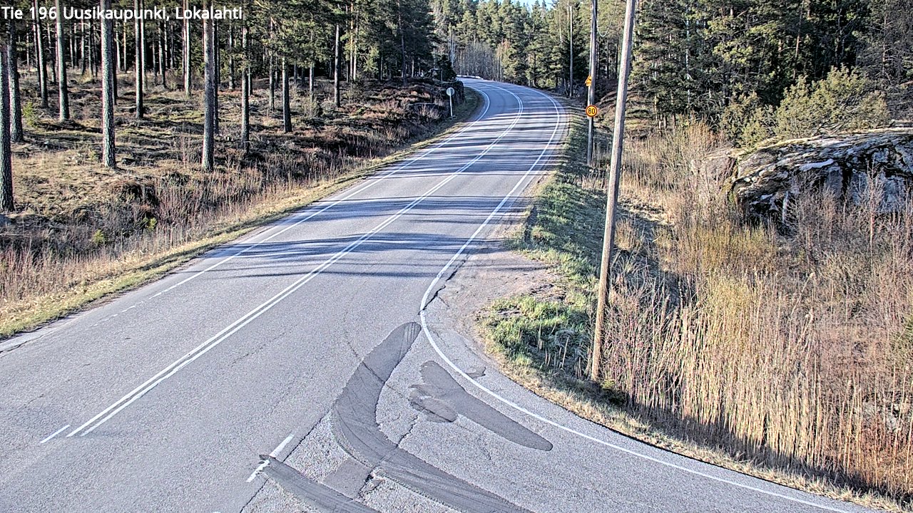 Weather Camera Image Väg 196 Nystad, Lokalax, Uusikaupunki, Varsinais-Suomi
