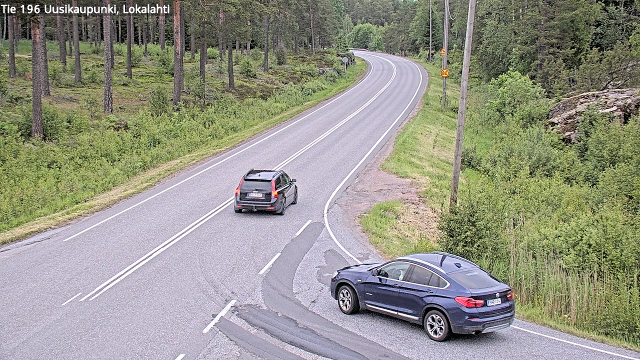 Weather Camera Image Väg 196 Nystad, Lokalax, Uusikaupunki, Varsinais-Suomi