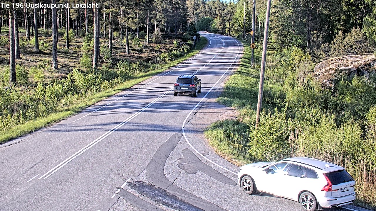Weather Camera Image Road 196 Uusikaupunki, Lokalahti, Uusikaupunki, Varsinais-Suomi