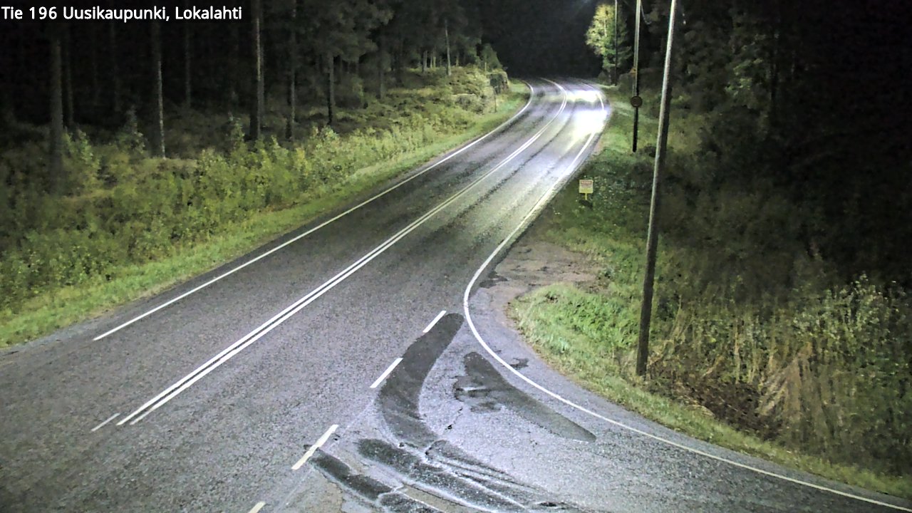Weather Camera Image Road 196 Uusikaupunki, Lokalahti, Uusikaupunki, Varsinais-Suomi