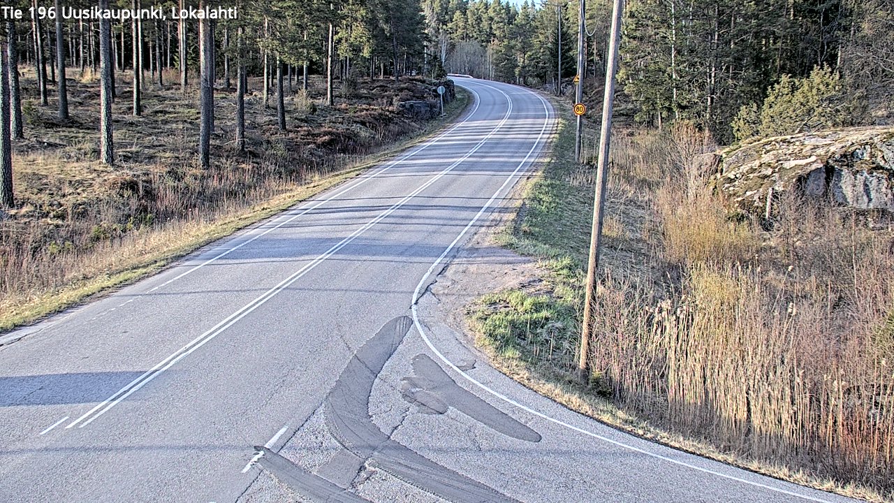 Weather Camera Image Väg 196 Nystad, Lokalax, Uusikaupunki, Varsinais-Suomi